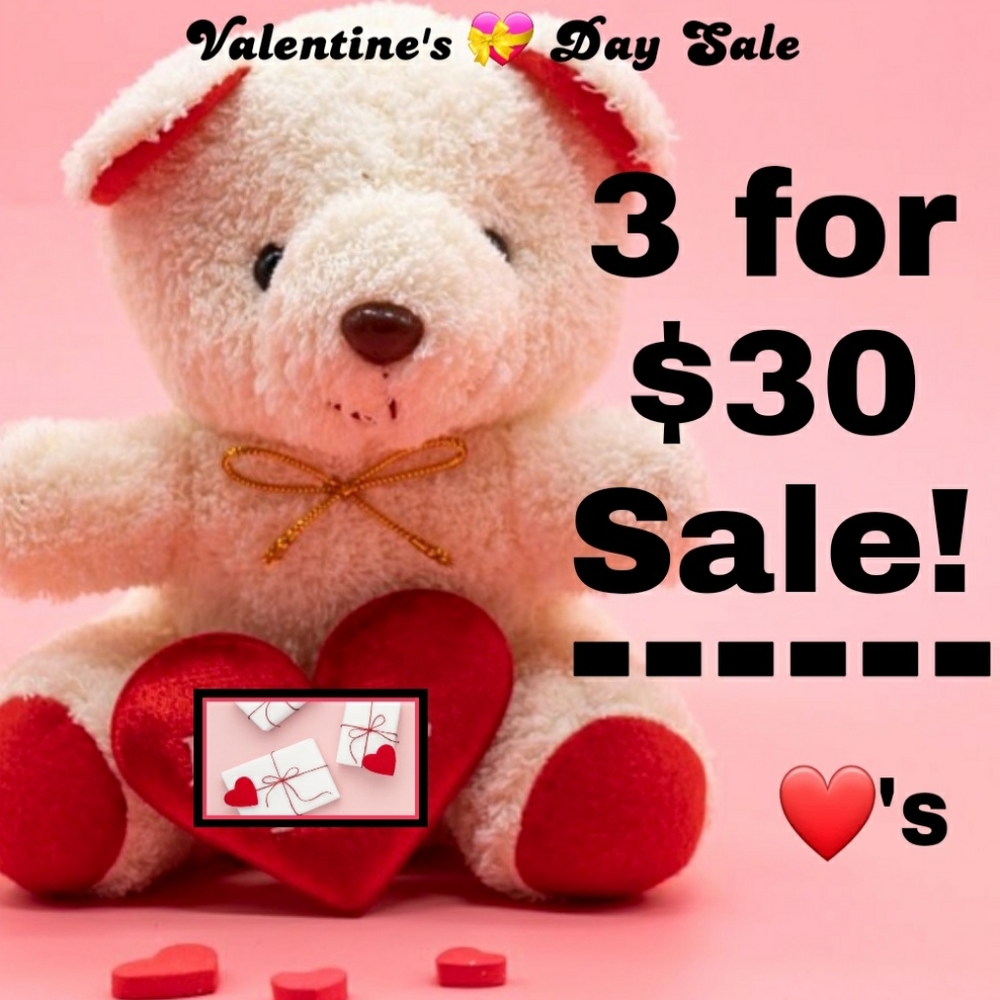 3/$30 Valentine's ❤ Day Sale!!